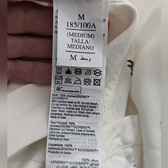 AllSaints Men’s illume Relaxed Fit Short Sleeve Button-Down Camp Shirt M - Picture 10 of 14